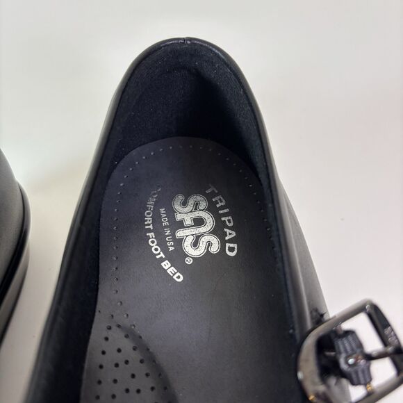 SAS Maria Mary Jane Shoes Women's 8WW Black Leather Tripad Comfort Footbed Wide - Picture 16 of 16